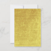 結婚金ゴールドリングや輪エレガントブライダルシャワー 招待状 (裏面)