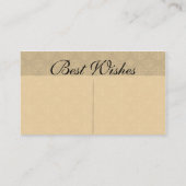 結婚鍵日付の保存アドバイス名刺 アドバイスカード (裏面)