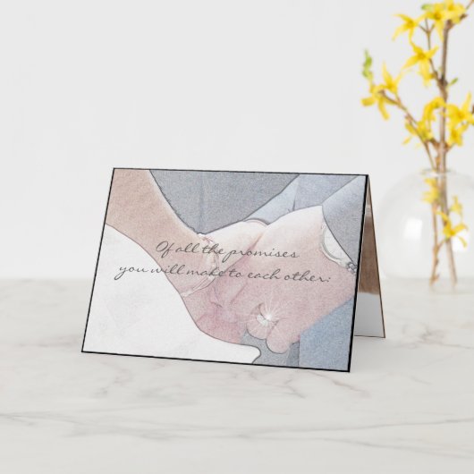 結婚願い カード (黄色い花)