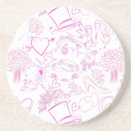 結婚飾り模様02 コースター