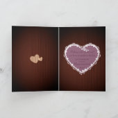 結婚1周年おめでとうございますのグリーティングカード カード (内部)