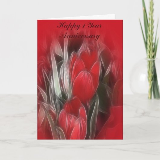 結婚1周年おめでとうカード カード (正面)