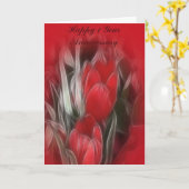 結婚1周年おめでとうカード カード (黄色い花)