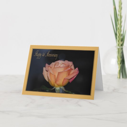 結婚1周年おめでとうカード カード (正面)