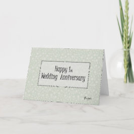 結婚1周年おめでとう カード