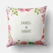 結婚1周年記念の宗教的な花 クッション (裏面)