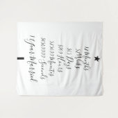 結婚1周年記念日 タペストリー (正面(横))