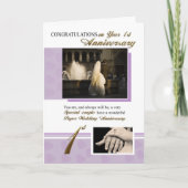 結婚1周年記念日(紙婚式) カード (正面)