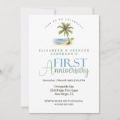 結婚1周年記念 招待状 (正面)