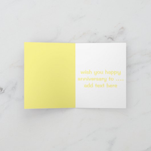 結婚1周年記念 招待状 (内部)