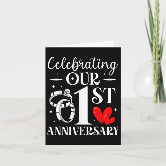 結婚1周年記念 1年間の カード (正面)