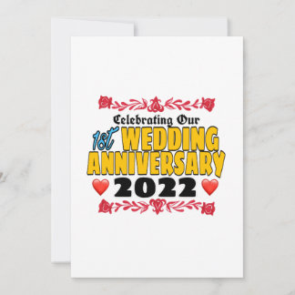 結婚1周年記念 2022 招待状