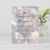 結婚1周年　ウェディング　レセプション　フォトオーバーレイ 招待状 (スタンド正面)