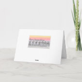 結婚1周年 紙の結婚記念日 夕焼けのビーチ 妻 カード (裏面)