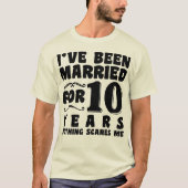 結婚10周年おめでとう Tシャツ (正面)