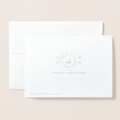 結婚10周年記念のスワンカップル錫製カード 箔カード (裏面封筒付き)