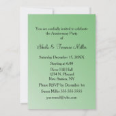 結婚10周年記念パーティーのご案内 招待状 (裏面)