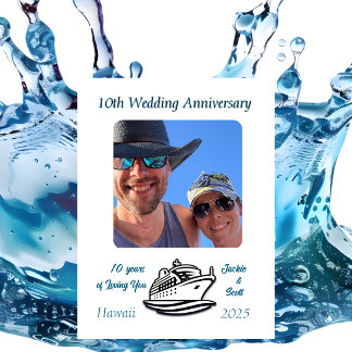 結婚10周年記念フォトクルーズ オーダーメイド マグネット