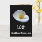 結婚10周年記念日 カード (黄色い花)