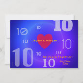 結婚10周年記念 デザイン カード (裏面)