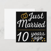 結婚10周年記念 II 招待状 (正面/裏面)