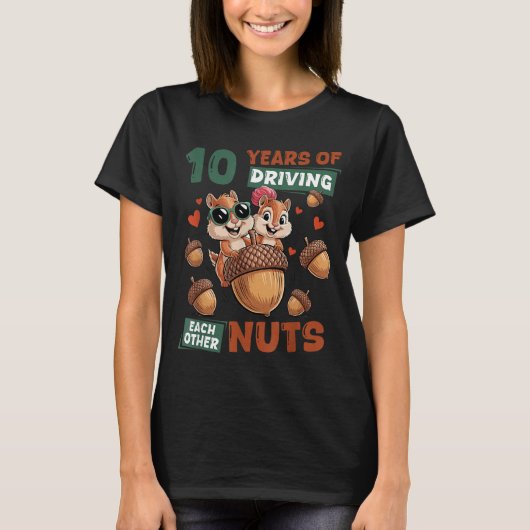 結婚10周年記念Tシャツ 10年目の夫婦 Tシャツ (正面)