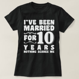 結婚10周年 ウェディングパーティー 面白い Tシャツ