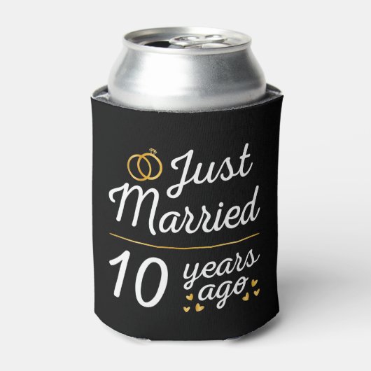 結婚10周年 II 缶クーラー (缶正面)
