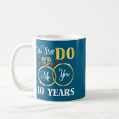 結婚10年目 コーヒーマグカップ (左)