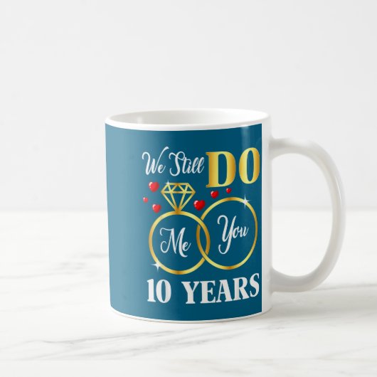 結婚10年目 コーヒーマグカップ (右)