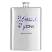 結婚10年 フラスク (正面)