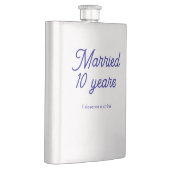 結婚10年 フラスク (右)