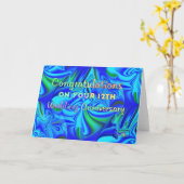 結婚12周年記念日 カード (黄色い花)