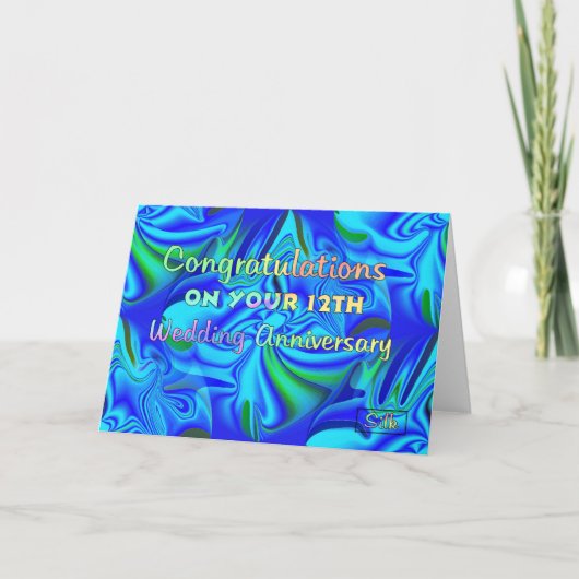 結婚12周年記念日 カード (正面)