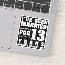 結婚13周年おめでとう シール