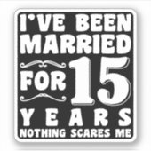 結婚15周年おめでとう シール (正面)