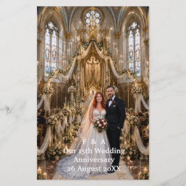 結婚15周年記念写真 便箋