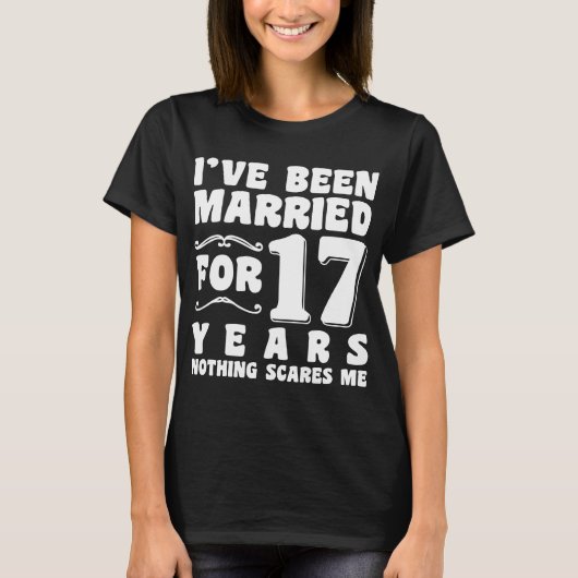 結婚17年目の面白い結婚式 Tシャツ (正面)