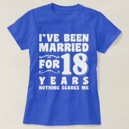 結婚18年目の結婚式パーティーで使えるユーモア Tシャツ