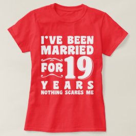 結婚19年 ウェディングパーティー 面白い Tシャツ