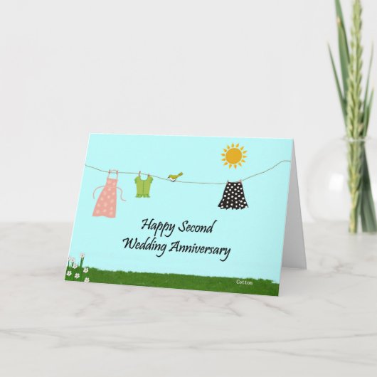 結婚2周年おめでとう カード (正面)