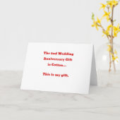 結婚2周年は綿 製です これが私の カード (黄色い花)