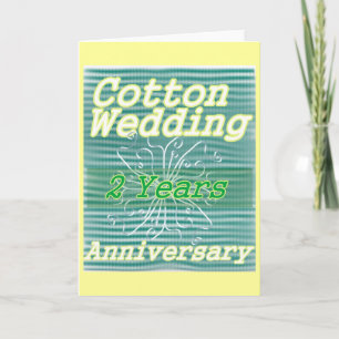 結婚2周年記念 〜コットン カード