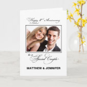 結婚2周年 オーダーメイド 名前/写真 カード (黄色い花)