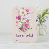 結婚2周年 ダリア園の花 招待状 (スタンド正面)