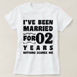 結婚2年目の面白い結婚式アイテム Tシャツ