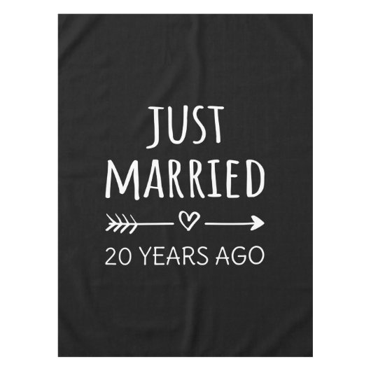 結婚20周年おめでとう テーブルクロス (正面)