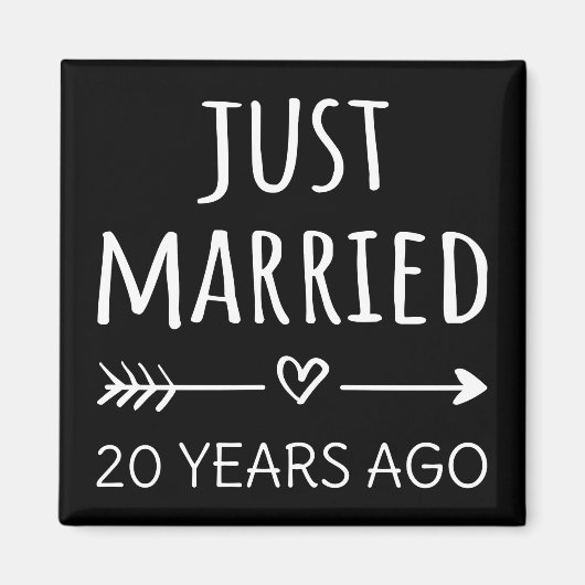 結婚20周年おめでとう マグネット (正面)
