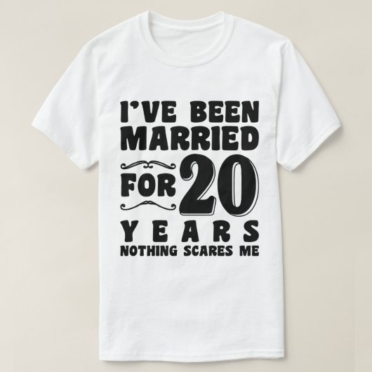 結婚20周年おめでとう Tシャツ (デザイン正面)