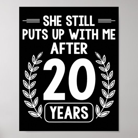 結婚20周年おもしろい20周年 ポスター (正面)